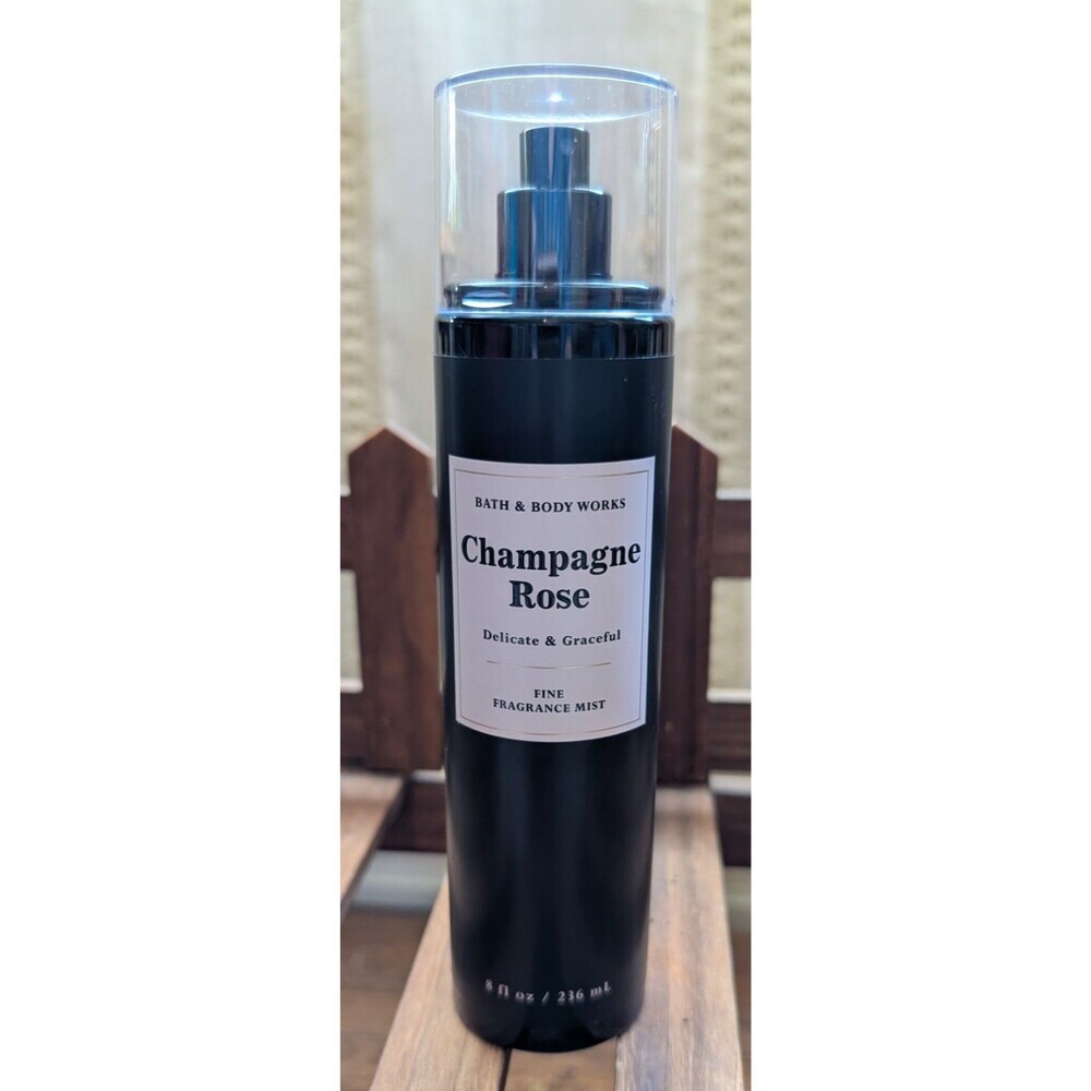Rare Discontinued Bath & Body Works Champagne Rose Fine Fragrance Mist 8oz
